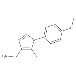 (1-(4-methoxyphenyl)-5-methyl-1H-1,2,3-triazol-4-yl)methanamine Structure