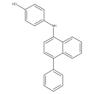 4-(4-Phenylnaphthalen-1-ylamino)phenol结构式