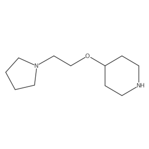 4-[2-(Pyrrolidin-1-yl)ethoxy]piperidine Structure