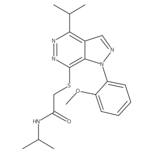 N-isopropyl-2-((4-isopropyl-1-(2-methoxyphenyl)-1H-pyrazolo[3,4-d]pyridazin-7-yl)thio)acetamide Structure