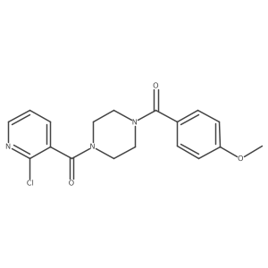 1-(2-Chloropyridine-3-carbonyl)-4-(4-methoxybenzoyl)piperazine Structure