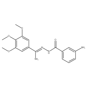 COc1cc(C(N)=NNC(=O)c2cccc(N)c2)cc(OC)c1OC结构式