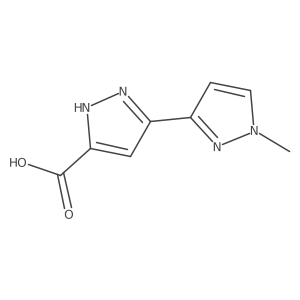 5-(1-methyl-1H-pyrazol-3-yl)-1H-pyrazole-3-carboxylic acid结构式