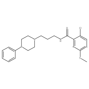 5-Chloro-2-(methylsulfanyl)-N-[3-(4-phenylpiperazin-1-YL)propyl]pyrimidine-4-carboxamide Structure
