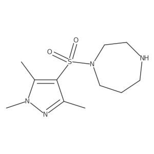 1-((1,3,5-Trimethyl-1H-pyrazol-4-yl)sulfonyl)-1,4-diazepane结构式