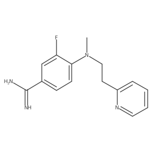 3-Fluoro-4-[methyl[2-(2-pyridinyl)ethyl]amino]benzenecarboximidamide Structure