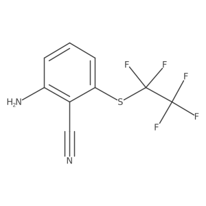 2-Amino-6-(pentafluoroethylthio)benzonitrile Structure