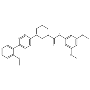 N-(3,5-dimethoxyphenyl)-1-[6-(2-methoxyphenyl)pyridazin-3-yl]piperidine-3-carboxamide Structure