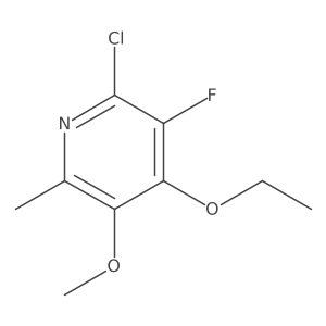 2-Chloro-4-ethoxy-3-fluoro-5-methoxy-6-methylpyridine结构式