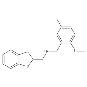 2,3-Dihydro-N-[(2-methoxy-5-methylphenyl)methyl]-2-benzofuranmethanamine结构式