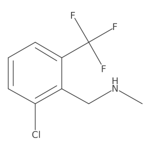 ([2-Chloro-6-(trifluoromethyl)phenyl]methyl)(methyl)amine结构式