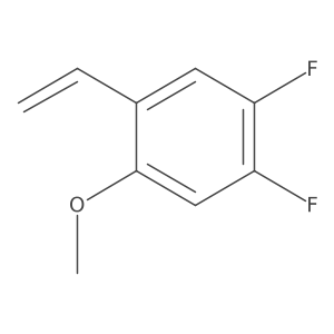 1-Ethenyl-4,5-difluoro-2-methoxybenzene结构式