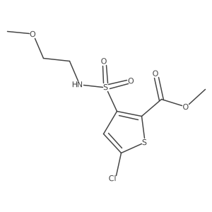 Methyl 5-chloro-3-[[(2-methoxyethyl)amino]sulfonyl]-2-thiophenecarboxylate Structure