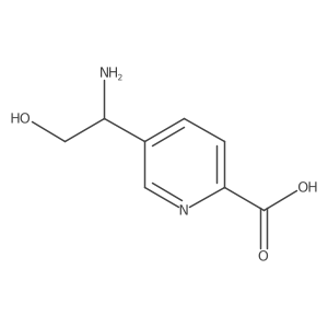 5-((1s)-1-Amino-2-hydroxyethyl)pyridine-2-carboxylic acid Structure
