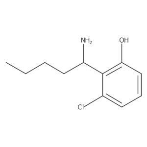 2-[(1S)-1-Aminopentyl]-3-chlorophenol Structure