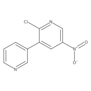 2-Chloro-5-nitro-3,3'-bipyridine Structure