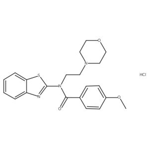 N-(benzo[d]thiazol-2-yl)-4-methoxy-N-(2-morpholinoethyl)benzamide hydrochloride Structure