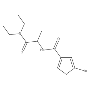 5-Bromo-N-(1-(diethylamino)-1-oxopropan-2-yl)thiophene-3-carboxamide Structure
