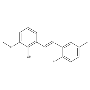 2-{(E)-[(2-fluoro-5-methylphenyl)imino]methyl}-6-methoxyphenol Structure
