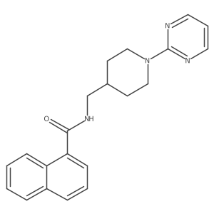 N-((1-(pyrimidin-2-yl)piperidin-4-yl)methyl)-1-naphthamide Structure