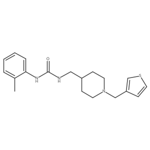 1-((1-(Thiophen-3-ylmethyl)piperidin-4-yl)methyl)-3-(o-tolyl)urea Structure