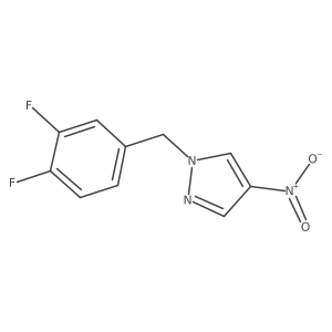 1-[(3,4-Difluorophenyl)methyl]-4-nitro-1H-pyrazole Structure