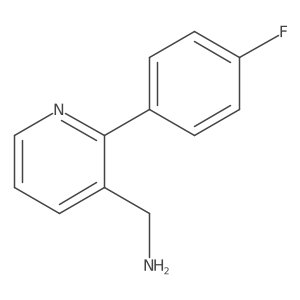 [2-(4-Fluorophenyl)pyridin-3-yl]methanamine Structure