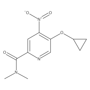 5-Cyclopropoxy-N,N-dimethyl-4-nitropicolinamide Structure