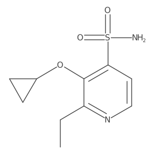 3-Cyclopropoxy-2-ethylpyridine-4-sulfonamide Structure