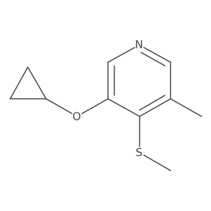 3-Cyclopropoxy-5-methyl-4-(methylthio)pyridine Structure