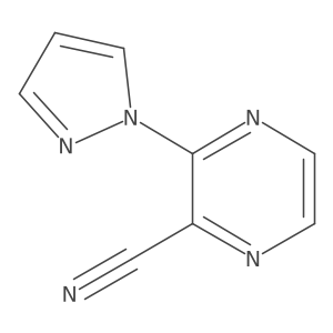 3-(1H-Pyrazol-1-YL)pyrazine-2-carbonitrile Structure