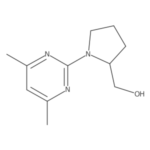 (1-(4,6-Dimethylpyrimidin-2-yl)pyrrolidin-2-yl)methanol结构式