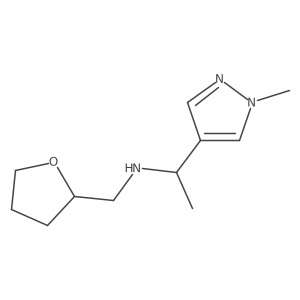 [1-(1-Methyl-1H-pyrazol-4-yl)ethyl](oxolan-2-ylmethyl)amine Structure
