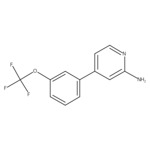 2-Amino-4-(3-(trifluoromethoxy)phenyl)pyridine Structure