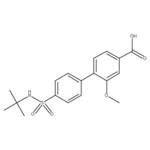 4-(4-t-Butylsulfamoylphenyl)-3-methoxybenzoic acid Structure