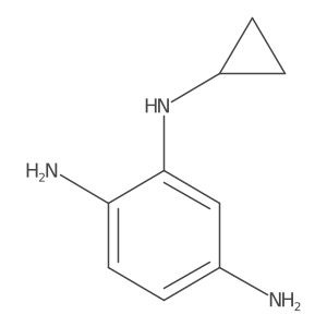 N2-cyclopropylbenzene-1,2,4-triamine结构式