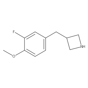 3-[(3-Fluoro-4-methoxyphenyl)methyl]azetidine结构式