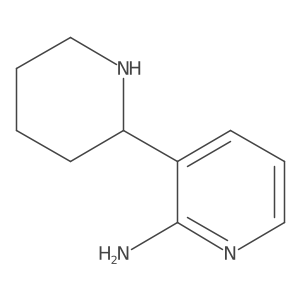 3-(Piperidin-2-yl)pyridin-2-amine结构式
