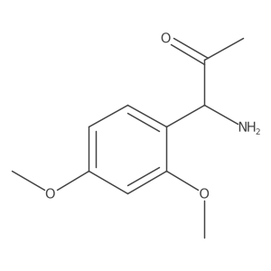 1-Amino-1-(2,4-dimethoxyphenyl)acetone Structure