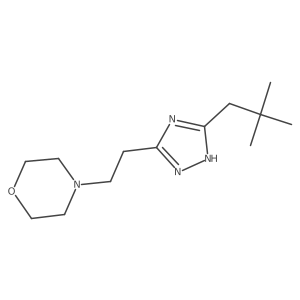 4-(2-(5-Neopentyl-1H-1,2,4-triazol-3-yl)ethyl)morpholine Structure