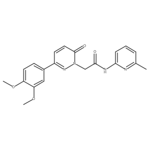 2-(3-(3,4-dimethoxyphenyl)-6-oxopyridazin-1(6H)-yl)-N-(6-methylpyridin-2-yl)acetamide结构式