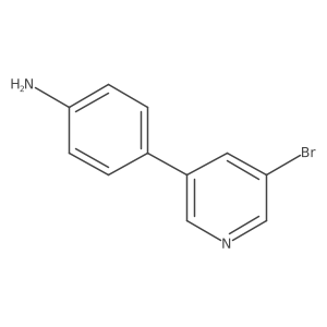 4-(5-Bromopyridin-3-yl)aniline结构式