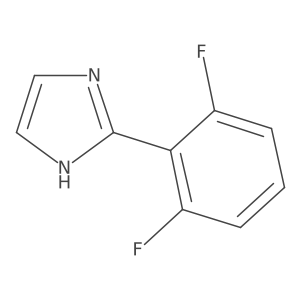 2-(2,6-Difluorophenyl)imidazole结构式