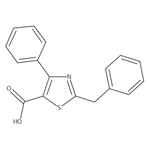 2-Benzyl-4-phenyl-1,3-thiazole-5-carboxylic acid Structure