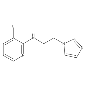 3-fluoro-N-(2-imidazol-1-ylethyl)pyridin-2-amine Structure