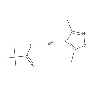 (3,5-Dimethylisoxazol-4-yl)zinc pivalate结构式