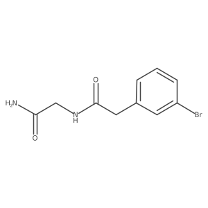 N-(2-amino-2-oxoethyl)-2-(3-bromophenyl)acetamide结构式