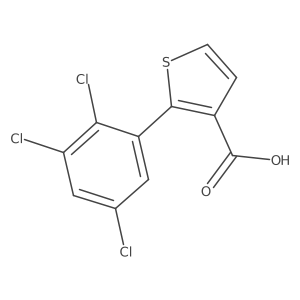 2-(2,3,5-Trichlorophenyl)thiophene-3-carboxylic acid结构式