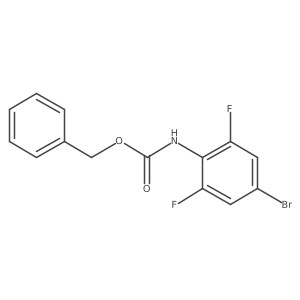 benzyl N-(4-bromo-2,6-difluorophenyl)carbamate结构式
