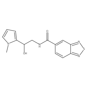 N-(2-hydroxy-2-(1-methyl-1H-pyrrol-2-yl)ethyl)benzo[c][1,2,5]thiadiazole-5-carboxamide Structure
